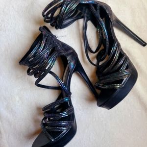 Steve Madden Oil Slick Sparkly Heels